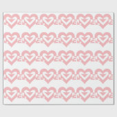 Roze liefdesafbeelding, roze cadeaupapier (Vlak)