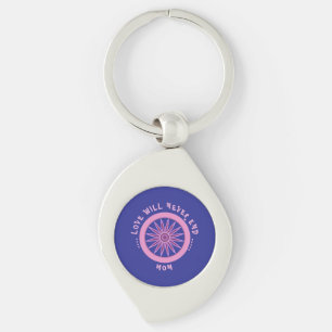 ROZE LIEFDESCADEAU VOOR MOEDER, MOEDERDAG, VERJAAR SLEUTELHANGER