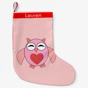 Roze liefdeshart - Aangepaste kerststop Kleine Kerstsok