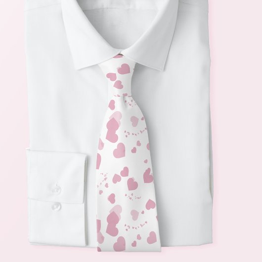 Roze Liefdeshart Stropdas