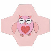 Roze Liefdeshart Uil Voetbal (Enkel)