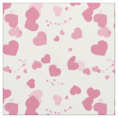 Roze liefdesharten stof (Close Up)