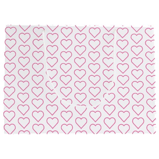 Roze liefdeshartjes cadeautas (Achterkant)