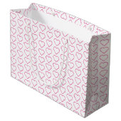 Roze liefdeshartjes cadeautas (Achterkant Gekanteld)