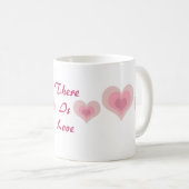Roze Liefdeshartjes Koffiemok (Voorkant rechts)