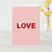 Roze Liefdeshartkaart Kaart (Gele Bloem)