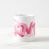 Roze Liefdeshartlint Koffiemok (Center)