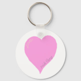 roze liefdeshartritme sleutelhanger