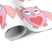 Roze liefdeshartswandelpapier cadeaupapier (Rol Hoek)