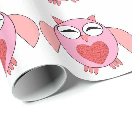 Roze liefdeshartswandelpapier cadeaupapier (Rol Hoek)