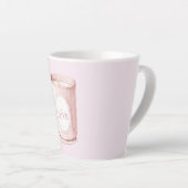 Roze liefdeskaars latte mok (Rechterhoek)