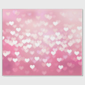 Roze liefdeskundigen Verpakkingspapier Cadeaupapier (Vlak)