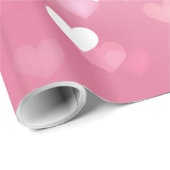 Roze liefdeskundigen Verpakkingspapier Cadeaupapier (Rol Hoek)