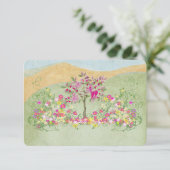 Roze -liefdesvederzwijn RSVP (Staand voorkant)