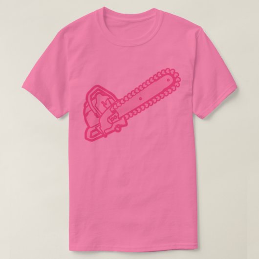 Roze liefdeszaag t-shirt (Design voorkant)