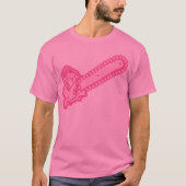 Roze liefdeszaag t-shirt (Voorkant)