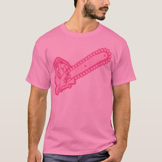 Roze liefdeszaag t-shirt (Voorkant)