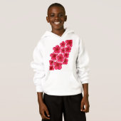 Roze liefdevolle cute bloem bloemrijk (Voorkant volledig)