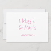 Roze Liefdevolle Hartjes Naadloos Patroon Kaart (Voorkant)