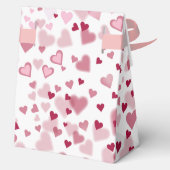 Roze Liefdevolle Hartjes Patroon Bedankdoosjes (Achterkant)