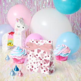 Roze Liefdevolle Hartjes Patroon Bedankdoosjes