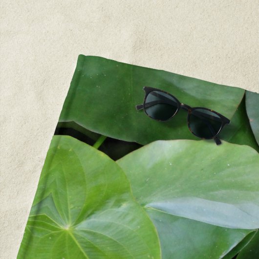 Roze liemenbloemen, lotusbloemen, foto strandlaken (In situ)