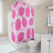 Roze liemons limonade Summer Fruit Bright Fun Douchegordijn (In situ)