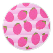 Roze liemons limonade Summer Fruit Fun Bright Keramische Knop (Voorkant)