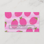 Roze liemons limonade Summer Fruit Fun Bright Visitekaartje (Achterkant)