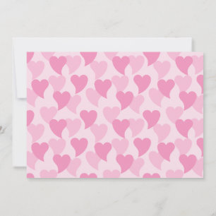 Roze Lieve Harten Naadloos Patroon Kaart