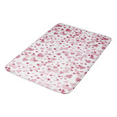 Roze Lieve Harten Patroon Badmat (Gekanteld)