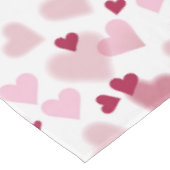 Roze Lieve Harten Patroon Tafelkleed (Gekanteld)