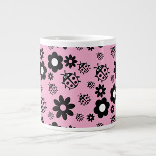Roze Lieve Lieveheersbeestje Kinderen Grote Koffiekop