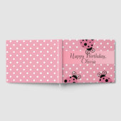 Roze lieveheersbeestje Gelukkige Verjaardag Gasten Gastenboek (Volledig)