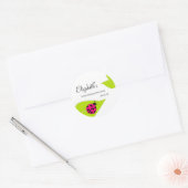 Roze lieveheersbeestje gunst Stickers (Envelop)