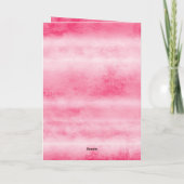 Roze Lieveheersbeestje Hart Valentijnsdag Kaart (Achterkant)