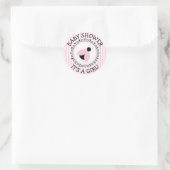 Roze lieveheersbeestje meisje Baby shower Stickers (Tas)