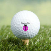 Roze lieveheersbeestje naam golfballen (Insitu Shirt)