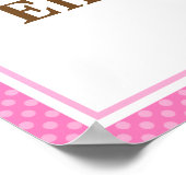 Roze Lieveheersbeestje Stippen Gepersonaliseerde N Poster (Hoek)