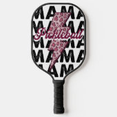Roze Lightning Mama gepersonaliseerd Pickleball Paddle (Voorkant)