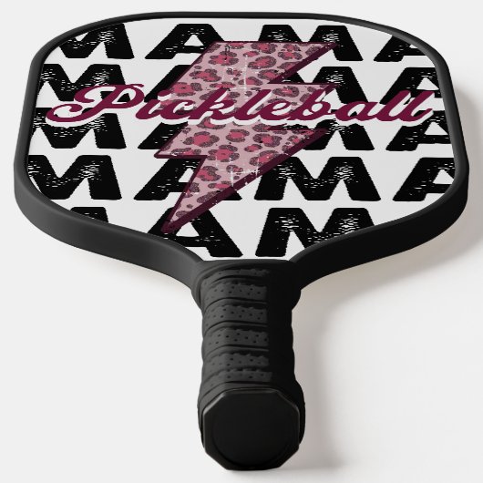 Roze Lightning Mama gepersonaliseerd Pickleball Paddle (Laagn)