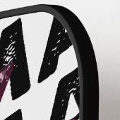 Roze Lightning Mama gepersonaliseerd Pickleball Paddle (Links Detail)