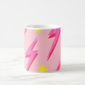 Roze Lightning Pattern Mok voor stijlvol nippen (Center)