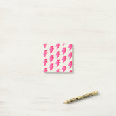 Roze Lightning Stijlvolle Back-to-School Stationer Post-it® Notes (Op bureau)
