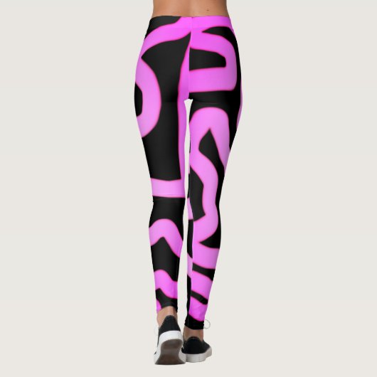 Roze lijn leggings (Achterkant)