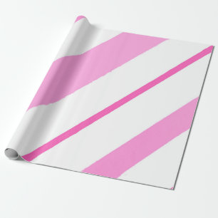 Roze lijnen cadeaupapier