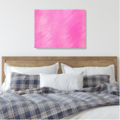 Roze lijnen canvas afdruk (Insitu (Slaapkamer))