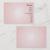 Roze lijnen - Chubby Visitekaartje (Voorkant / Achterkant)