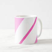 Roze lijnen koffiemok (Voorkant rechts)