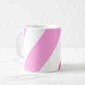 Roze lijnen koffiemok (Voorkant links)